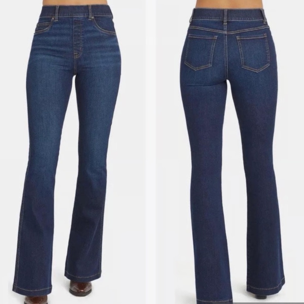 SPANX Dark Blue Flare Jeans NWOT